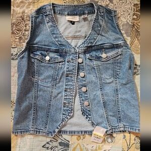 Cute Univeral Thread Denim Vest
